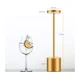 thumbnail image 4 of Lámpara de mesa inalámbrica, LED de metal, recargable por USB, 6000 mAh, 2 niveles de brillo, luz nocturna, lámpara de escritorio, lámpara de lectura, color dorado, 4 of 4