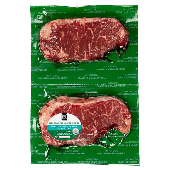 Member's Mark Grass Fed Beef NY Strip Steak, priced per pound