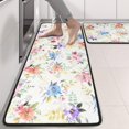 thumbnail image 2 of Kitchen Rugs Sets Of 2,Pioneer Flower Floral Print Pattern Anti Fatigue Kitchen Mat Rugs Non Slip Washable,Decorative Kitchen Floor Mats for Kitchen,Sink,Laundry,17"x47"+17"x47", 2 of 5