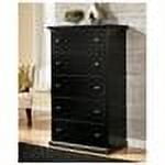 Signature Design by Ashley Maribel 5 Drawer Wood Chest in Black
