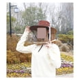 thumbnail image 3 of Cowboy Hat Beekeeping Veil Full Face Neck Cover Protective Gardening Hiking Bee Suit Outdoor Head ,Comfortable and Sturdy, 3 of 6