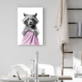thumbnail image 2 of AatoeaX Raccoon Wall Art Humor Decor for Girls & Kids Bathroom Black, Gray, Pink, 2 of 5