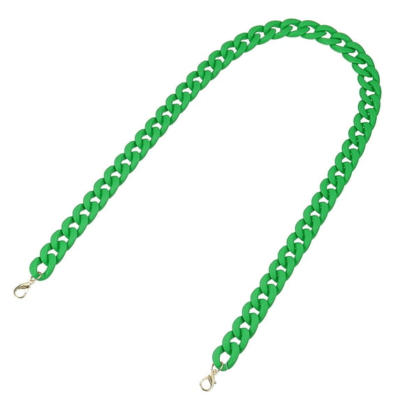 Uxcell Acrylic Purse Strap, 35.4 Inch Matte Bag Chain Shoulder Purse Clutches Strap Replacement Bag Chain with Buckle for Handbag, Shoulder Bag Crossbody, Grass Green