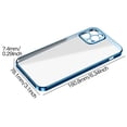 thumbnail image 2 of Para IPhone 13 Pro Max 6.7in Frosted Phone Case Galvanoplastia Agujero fino ultrafino, 2 of 3