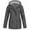 Grey, variant on Timegard Rain Jackets for Women Plus Size Zip up Hoodies Jackets Mid Long Lightweight Outdoor Hiking Coat