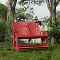 thumbnail image 2 of Wildridge Heritage Double High Adirondack, Cardinal Red - All-Weather Recycled Plastic Furniture for Patio, Deck, Lawn, 2 of 4