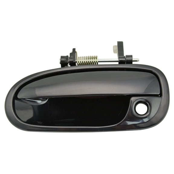TRQ Black Front Outside Exterior Door Handle Driver Side Left LH for 96-00 Civic DHA44010 Fits select: 1996-2000 HONDA CIVIC