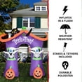 thumbnail image 4 of Haunted Hill Farm 9 ft Inflatable Pre-Lit Trick or Treat Walkway Arch with Black Cat, Jack-O-Lantern and Ghost, HITOTARCH091-L, 4 of 16