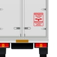 thumbnail image 3 of Caution This Vehicle Makes Wide Turns Vinyl Decal Sticker - Many Colors & Sizes - Wide Turn Sign Truck Safety Markings for Dry Van and Reefer Trailers Truck Decals & Markings (5" x 8", Red), 3 of 8