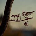 thumbnail image 2 of Metal Bird Tree Decoration 5x5 Inches, Outdoor Garden Art, Black Paint, Powder Coated, Rust Prevention, Unique Design, Christmas / Mothers Day Gift, 2 of 4