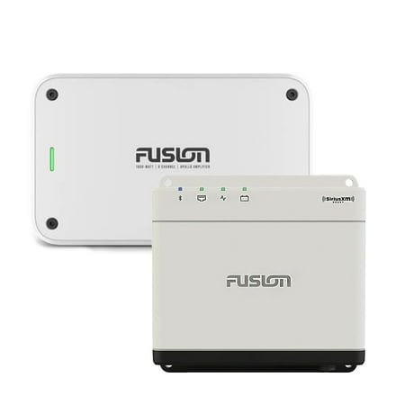Fusion MS-WB670 Apollo Marine Entertainment System With Fusion MS-AP61800 Apollo 6 Channel Marine Amplifier