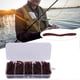 thumbnail image 4 of 100 pcs 6cm Silicone Artificial Worm Earthworm Soft Fishing Lures Bait Fish Tackle Accessories Kit, 4 of 5