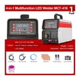 thumbnail image 2 of MCT-416 Semi-automatic Welding Machine,MIG TIG ARC CUT 4 In 1 Gasless,MIG Welder Pilot Arc Non-contact Cutting , Mild Steel, 2 of 5