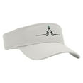 thumbnail image 5 of Christmas Tree Star Embroidered Cotton Twill Sun Visor - White OSFM, 5 of 5