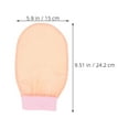 thumbnail image 5 of NICEXMAS 2Pcs Korean Exfoliating Mitts Scrub Gloves Faux Silk 9.5x5.9x0.08in, 5 of 8