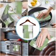 thumbnail image 3 of Sage Green Grey Kitchen Towels Set of 3, Water Absorbent Dish Towel, Oil Painted Geometric Modern Abstract Decorative Hand Towels - Quick Drying Cloth for Cooking Baking, 18x28 Inch, 3 of 8