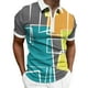 thumbnail image 1 of Playeras De Compresión Para Hombre, Camiseta Estampada De Manga Corta Con Solapa Y Cremallera A La Moda Para Primavera Y Verano, Top, 1 of 5