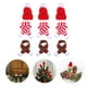 thumbnail image 2 of KAKOWELY 12 piezas de adorables adornos navideños de punto para decoración, mini adornos navideños para botellas., 2 of 4