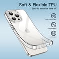 thumbnail image 4 of JETech Case for iPhone 15 Pro 6.1-Inch, Soft TPU Transparent Slim Protective Phone Cover with Shock-Absorption, Support Wireless Charging (Clear), 4 of 6