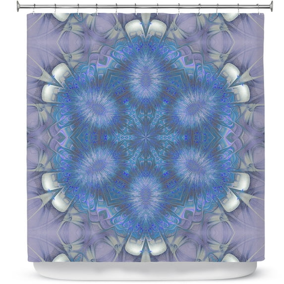 Shower Curtains 70" x 93" from DiaNoche Designs by Pam Amos - Star Struck 2 Blues