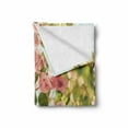 thumbnail image 2 of Spring Soft Flannel Fleece Blanket, Bougainvillea Flowers Branches in Sunny Summer Blossoms Nature Park View, Cozy Plush for Indoor and Outdoor Use, 60" x 80", Pale Pink Olive Green, by Ambesonne, 2 of 6
