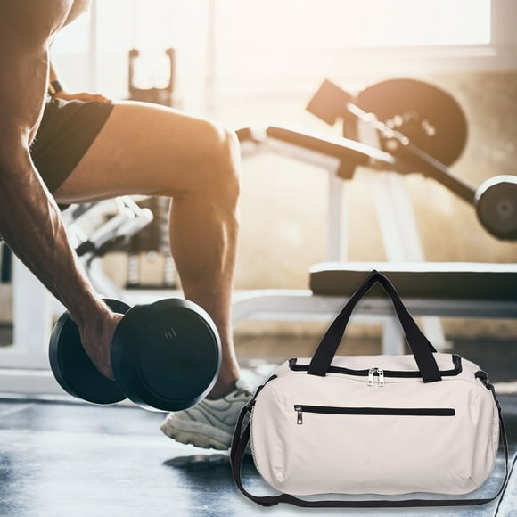 Bolsa de deporte de lona, bolsa deportiva de poliéster de 23 l de capacidad con separación entre húmedo y seco, ligera y duradera para fitness, yoga, viajes y escapadas de fin de semana.