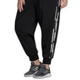 thumbnail image 3 of adidas Women's Essentials Print 3 Stripes Joggers Black Size 1X, 3 of 3