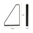 thumbnail image 3 of Hyper Tough 9" X 6.5" 3-Way Shelf Bracket, Black, 3 of 10