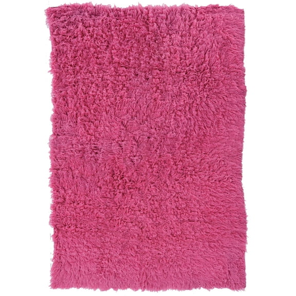 Linon Home Decor New Flokati Area Rug Collection, Fushcia, 5 x 8