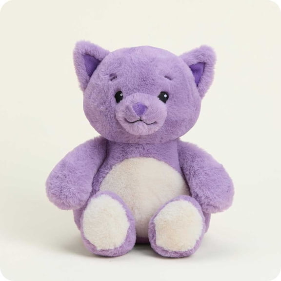 Warmies Meowliette Cozy Cute Stuffed Animal, Microwavable Heated Plushie and Weighted Soft Plush Toy