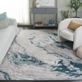 thumbnail image 2 of SAFAVIEH Meadow Giovanni Abstract Area Rug, Grey/Blue, 6'7" x 6'7" Square, 2 of 7