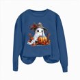 thumbnail image 4 of Towmus Halloween Sweatshirts for Women Funny Pumpkin Sweater Cute Print Coffee Graphic Pullover Shirts Crewneck Long Sleeve Shirts Tops, 4 of 4