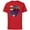 Red, variant on Marvel Studios X-Men ’97 Magneto Super Villain and Logo- Short Sleeve Cotton T-Shirt for Adults - Customized-Athletic Heather