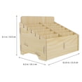thumbnail image 3 of Multi-grid Phone Storage Box Phone Storage Holder Wooden Phone Box Desktop Storage Box, 3 of 8