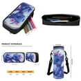 thumbnail image 6 of Yuyamidu Cute Dragon Bookbag and Lunch Box Set 5th Grade Bookbags for Girls with a Lunchbox 4 Piece Flower Backpack with Lunch Bag Pencil Case Water Bottle Carrier Bag Primary School Bag for Kids, 6 of 7
