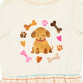 thumbnail image 4 of Inktastic Cute Puppy Valentine with Hearts and Bones Girls Toddler Dress, 4 of 5