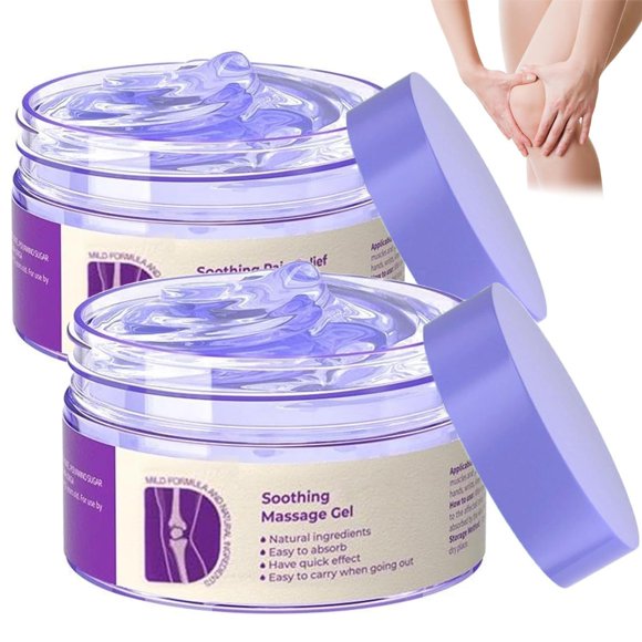 WUIAOCIT 2 unidades de gel para articulaciones, gel morado, crema de masaje calmante, actividades en todo el cuerpo, alivia las rodillas, las manos, la zona lumbar, el cuello y los hombros
