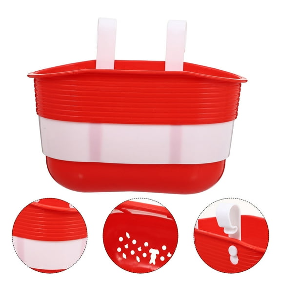 UPOUART 2pcs Front Basket For Bike Plastic Round For Daily Use