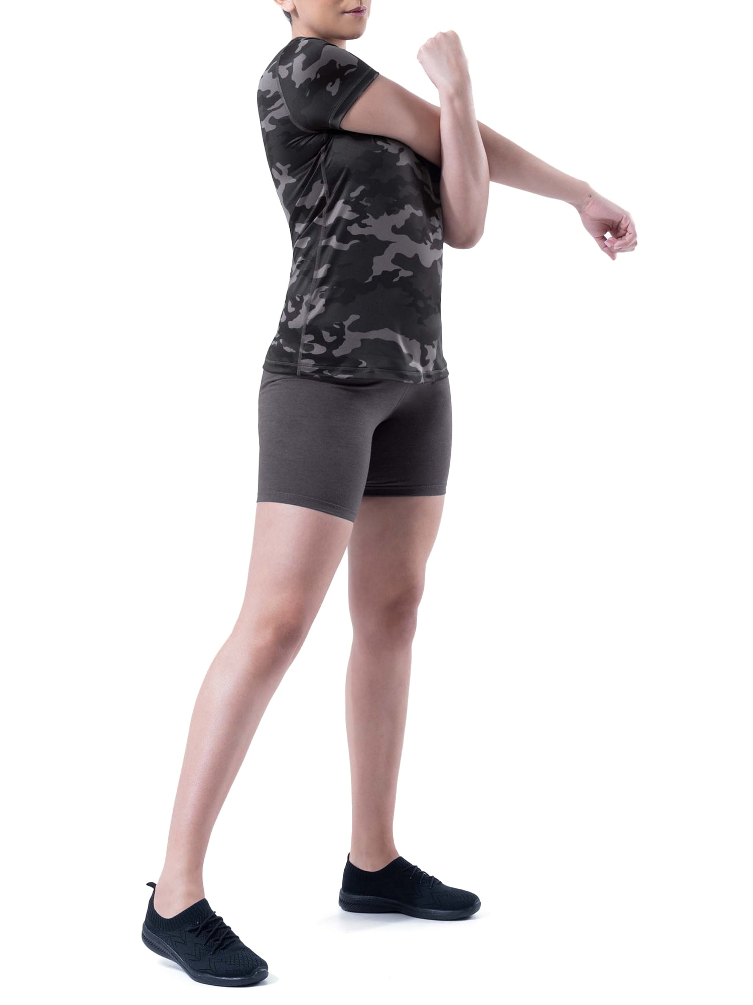 Athletic Works Women's Active V-Neck T-Shirt with Short Sleeves, 2-Pack, Sizes XS-XXXL