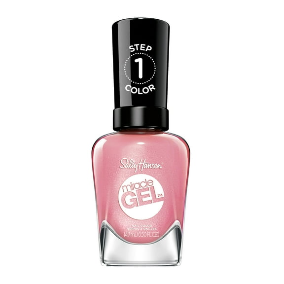 Sally Hansen Miracle Gel Nail Color Polish, Shell Yeah, 0.5 fl oz, No UV Lamp Needed, Vegan