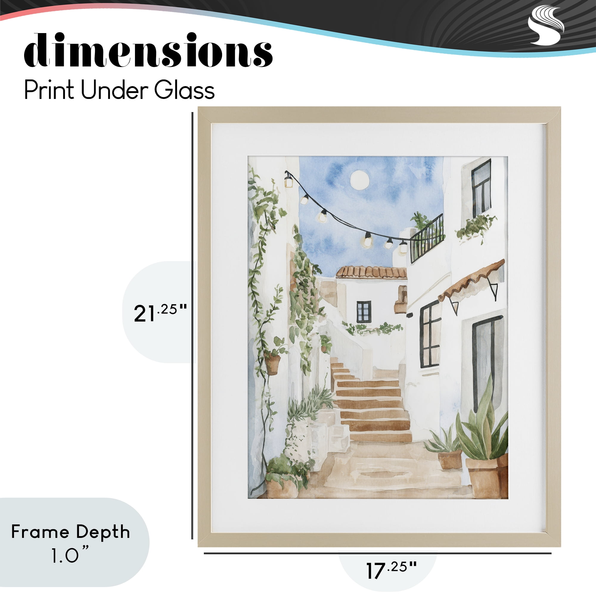Stupell Industries Cozy Street Architecture Birch Framed Print Under Glass, design by Svetlana Aleynikova