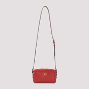 Valentino Garavani Women's Textured Leather Crossbody Bag Red
