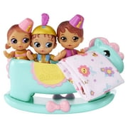 BABY born Surprise Mini Babies 2.25"  Unwrap Surprise Twins or Triplets Collectible Baby Dolls with Soft Swaddle, Blanket, Rocking Horse, Age 3+