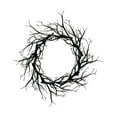 thumbnail image 2 of Vrorvz Halloween Decorations Wreath for Indoor Outdoor with Eerie Spooky Feel Safe Materials for Home Party Porch Decor Door Enthusiasts 17.7x17.7x1.2in Black, 2 of 6