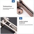thumbnail image 2 of Door Latch Travel Portable Lock Safety Buckle Locking Reusable Tool Zinc Alloy Keyless Bathroom Hasp Drawer Cabinet Replacement Steel Color, 2 of 9