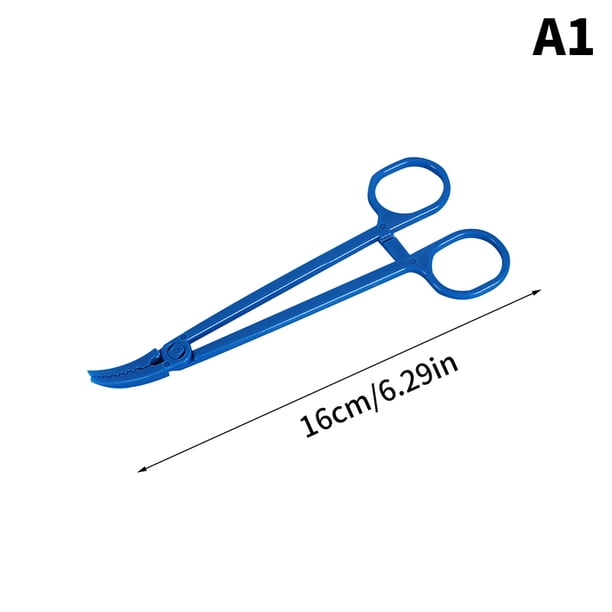 1 pinza hemostática de plástico para uso médico, alicates de boca afilada, pinza de esponja de algodón quirúrgica, herramientas de primeros auxilios para exteriores