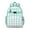 Greenish-blue-21, variant on Cartoon Forest Backpack Cute Hedgehog and Tree Scene with Floral Aesthetic Print for , Lightweight and Spacious