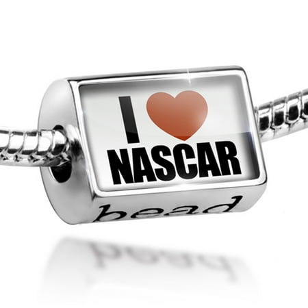 - Bead I Love NASCAR Charm Fits All European Bracelets