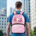thumbnail image 6 of POLERO 17 Inch Backpack for Boys, Polyester Smooth Zipper Front Zipper Schoolbags, Salamander Pattern, 6 of 10