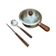 thumbnail image 3 of Cacerola de acero inoxidable con tapa para calentar , sartén multifuncional para derretir chocolate, olla plana antiadherente para calentar, 3 of 9